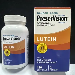 1 Bottle Bausch & Lomb PreserVision AREDS LUTEIN Softgels, 120ct/2 Mths Supply Exp.12/29