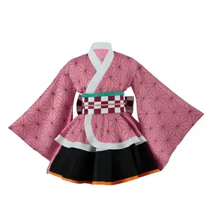 Demon Slayer Cosplay Costume Kochou Shinobu   Fanart Costume Women Japanese Kimono Outfit Costume