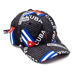 New cap Cuba flag black Baseball Hat Cap Summer