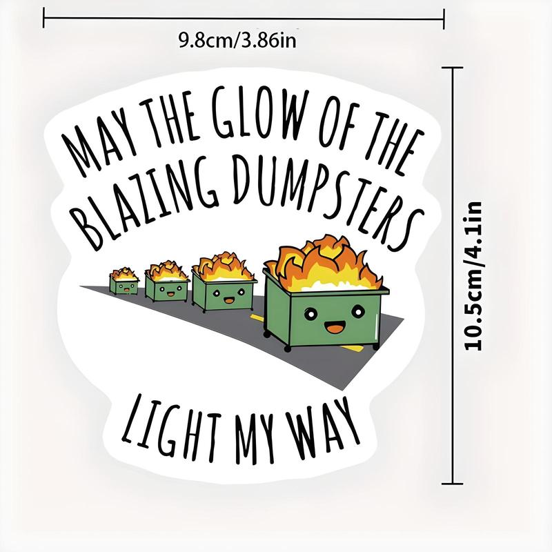 Cartoon Fire Truck Pattern Car Sticker, Windshield Sticker, Funny Car Decal, Universal Car Exterior Decoration Accessories for Car, Laptop, Refrigerator, Luggage