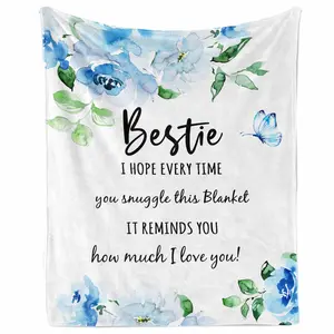 Best Friend Birthday Gifts for Women Blanket 60x50, Unique Friendship Gifts