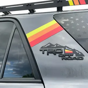 Magnetic mountain scene for fifth generation TRD offroad 4runner set of left and riight