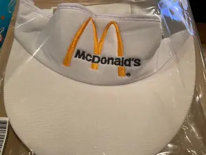 Vintage McDonald's White Visor *NEW*