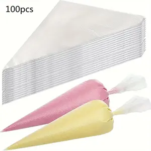 100pcs Pastry Bag, Leak-proof Piping Bag for Cake Decorating, Baking, Icing, and Crafts, Durable & Food Safe, Pastry Decorating Tools