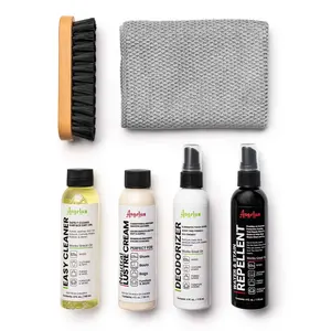 Angelus Ultimate Shoe Care Kit, Easily Clean Your Sneakers, Shoes, & Boots - Works On All Footwear - Shoe Cleaner Set for Sneakers, Boots, Leather, Suede | Easy Cleaner, Microfiber Towel, Repellernt, Deodorizer, Lustre Cream, Brush
