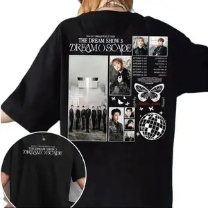 Nct Dream  Dream Show 3 World Tour Tee, Dream Scape Album , Op Mark, Renjun, Haechan, Chanle, Jeno Shirt both Side