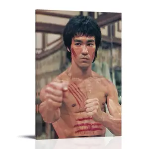 Bruce-Lee (3) Poster Posters Music Album Cover Posters Canvas Wall Art High-Resolution Vintage Band & Artist Prints for Room