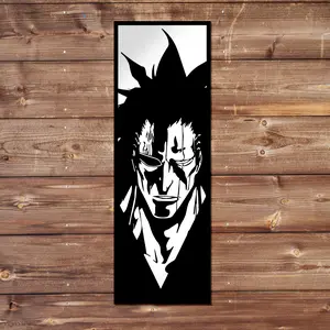 Kenpachi Vinyl Sticker - Handmade JDM Slapper Sticker for Waterproof Window, Laptop, Kindle, and Water Bottle