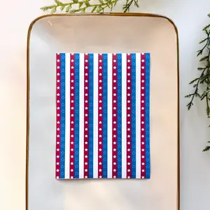 Polymer Clay Transfer Sheet – Water-Soluble, Jewelry Making, Earring Design, Clay Tools - 4th of July Patriotic Independence Day USA 9