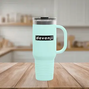 Davanji 40oz Stainless Steel Insulated Travel Mug – Double Wall Vacuum Tumbler, Leak-Resistant Lid, All-Day Temperature Control