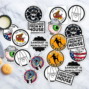 Stickers Pack 20 Pcs Carpenter Waterproof Skateboard Bike Bumper Guitar Car Bottle Colorful Laptop Aesthetic Vinyl Water Luggage