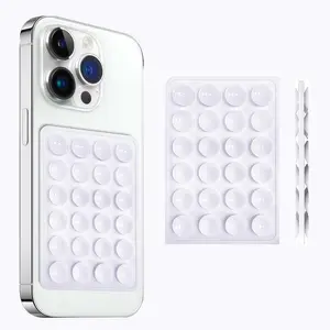 Double-Sided Suction Cup Phone Case Detachable Mount,Hands-Free Phone Accessories Holder for Selfies and Videos (White)