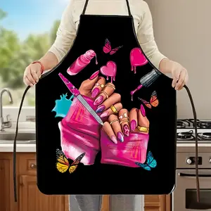 Funny Animal Digital Printed Kitchen Apron Creative Festival Anti - Stain Apron for Cooking Baking