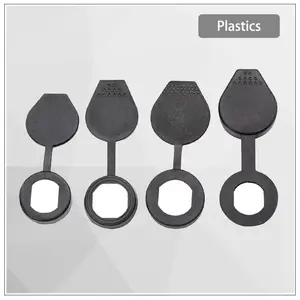 (Ten-piece pakage) Plastic Black Waterproof Cover For Industrial Electrical Equipment External Sealing Waterproof Cover Cylindrical Shape