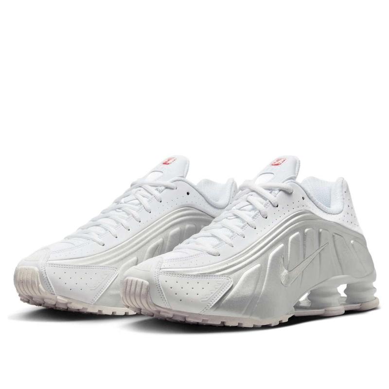 Nike Shox R4 'White Bright Crimson Metallic Silver' HQ1988-101