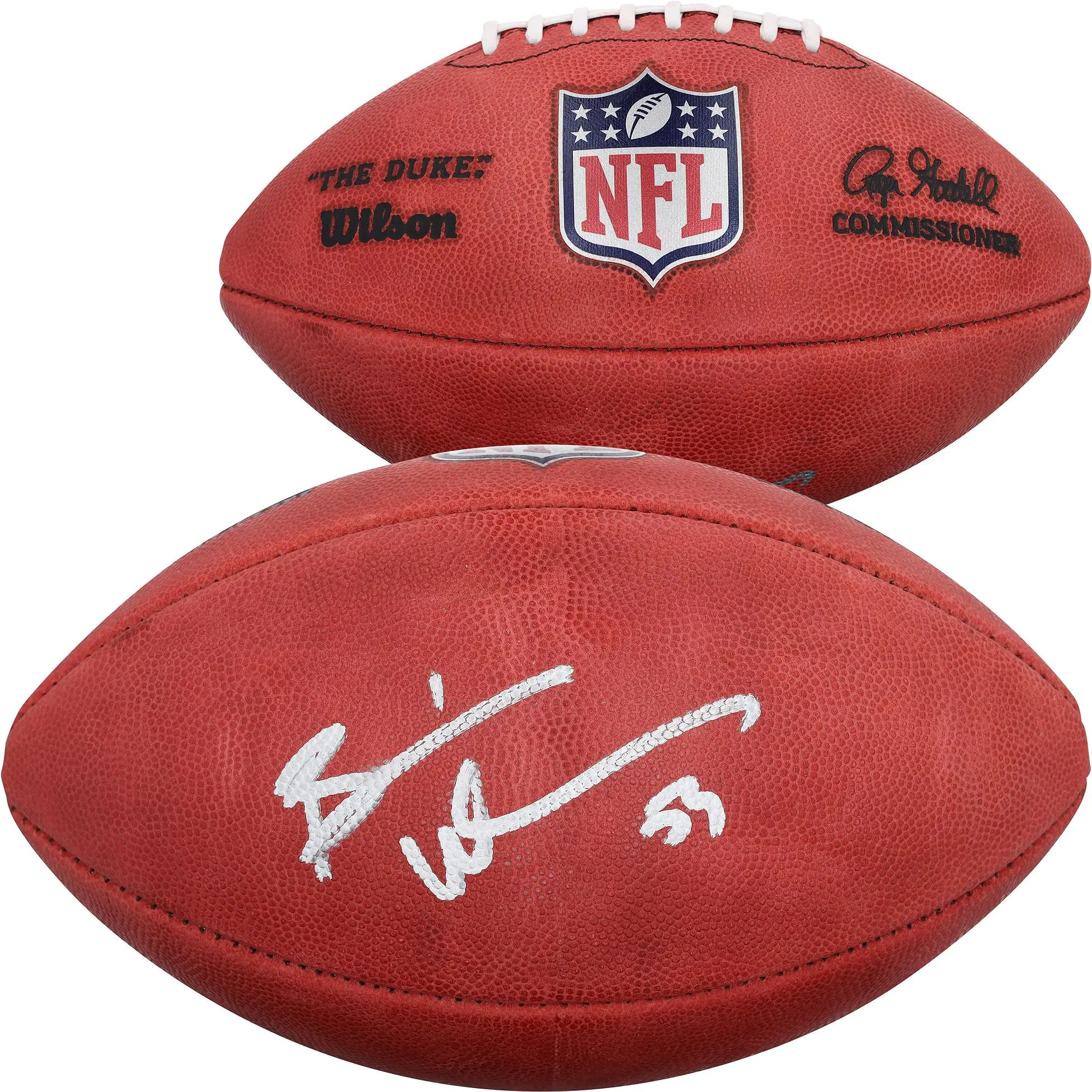 Brian Urlacher Chicago Bears Autographed Duke Full Color Football - Fanatics Authentic Certified