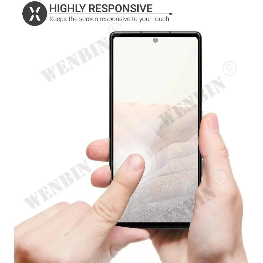 3 Pcs Tempered Glass For Google Pixel 10 9 8 7 6 Pro XL 7A 5A 3 XL Curved Full Cover Screen Protector