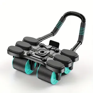 Automatic rebound abdominal roller - high-durability plastic, perfect choice for core and muscle training - black, abdominal roller, abdominal exercise roller, Abdominal Exercise Equipment