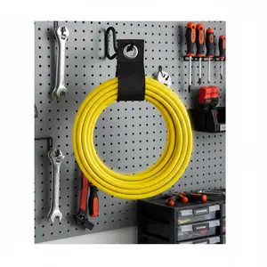 Heavy Duty Cable Ties Reusable, High Strength Weatherproof Hose Lock Straps, Multi-Purpose Cord Organizer for Garage Office Home Storage Tools