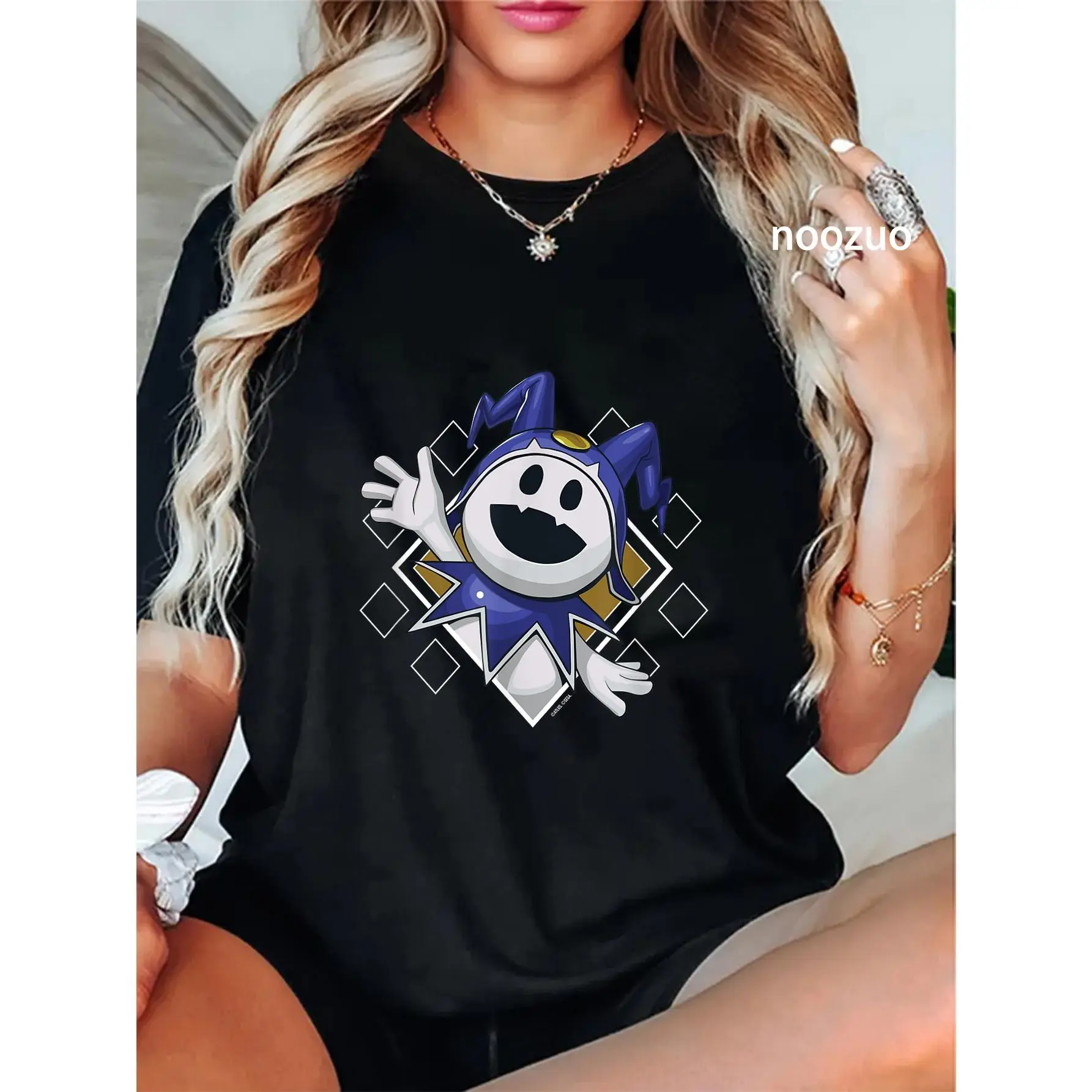 Women's Vintage Jack Frost Graphic T-shirt, 100% Cotton Round Neck Shortsleeve Top for Casual Everyday Wear, Tshirt, Distressed, Graphic Print, Casual Fit, Regular Sleeves