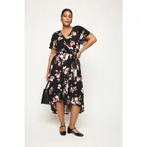 Georgia Plus Size Wrap Dress