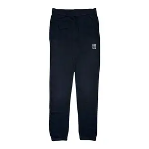 Women's Chrome Hearts Embroidered Eye Chart Cross Logo Sweatpants, Black White Black Embroidered Pants