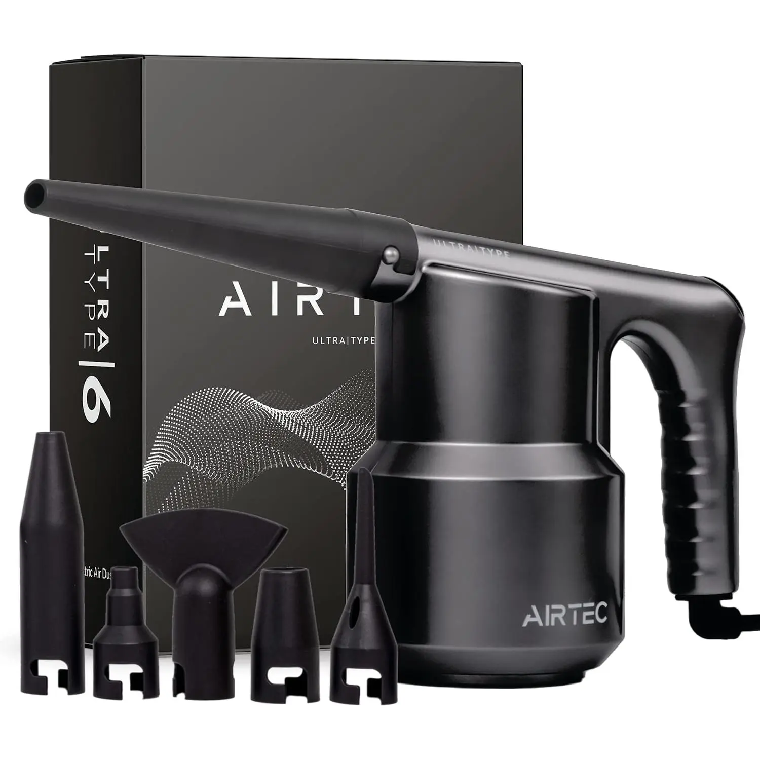 AirTec Ultra Electric Air Duster Blower for PC, Laptop, Console, Electronics and Home Cleaning, Environmental Alternative to Spray air can Duster  Cleaner (Type 6)