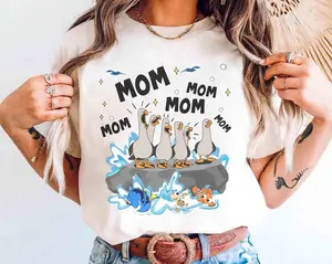 Seagulls “Mine” Mom Shirt, Funny Bird Graphic Tee for Moms, Cute Mother’s Day Gift, Family Trip Matching Shirt, Vacation Outfit for Mom