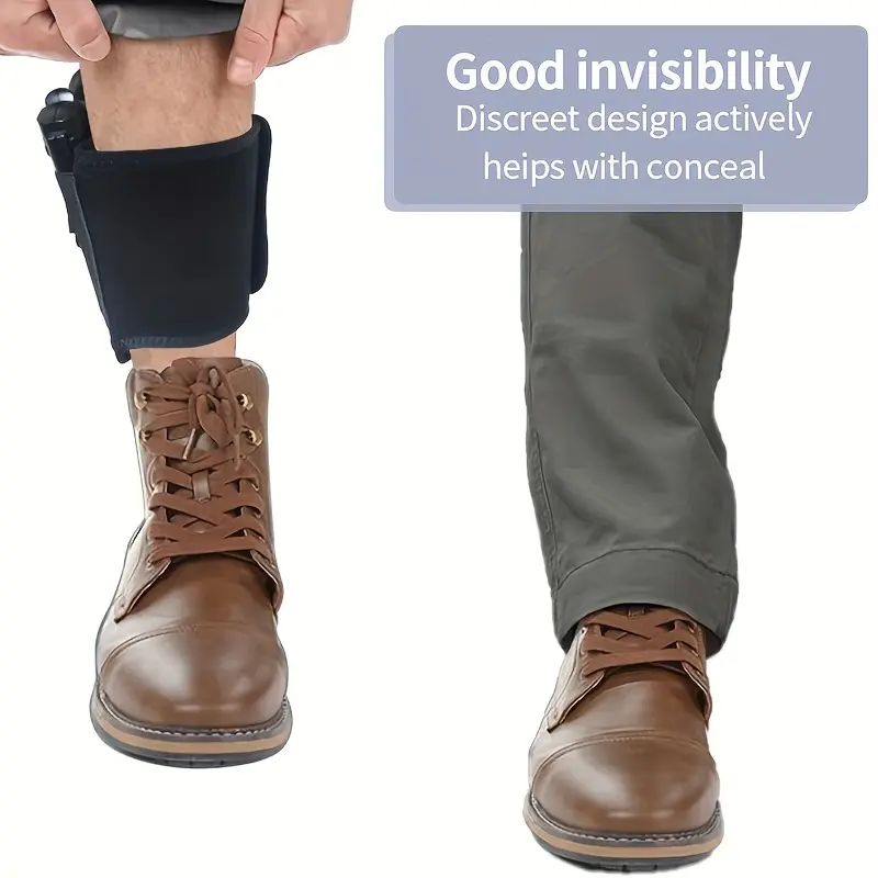 Men's Tactical Concealed Ankle Holster - Deep Hidden Design, Discreet Versatile Fit, Secure Hold, Tactical Equipment Accessory for Luggage & Men's Bags