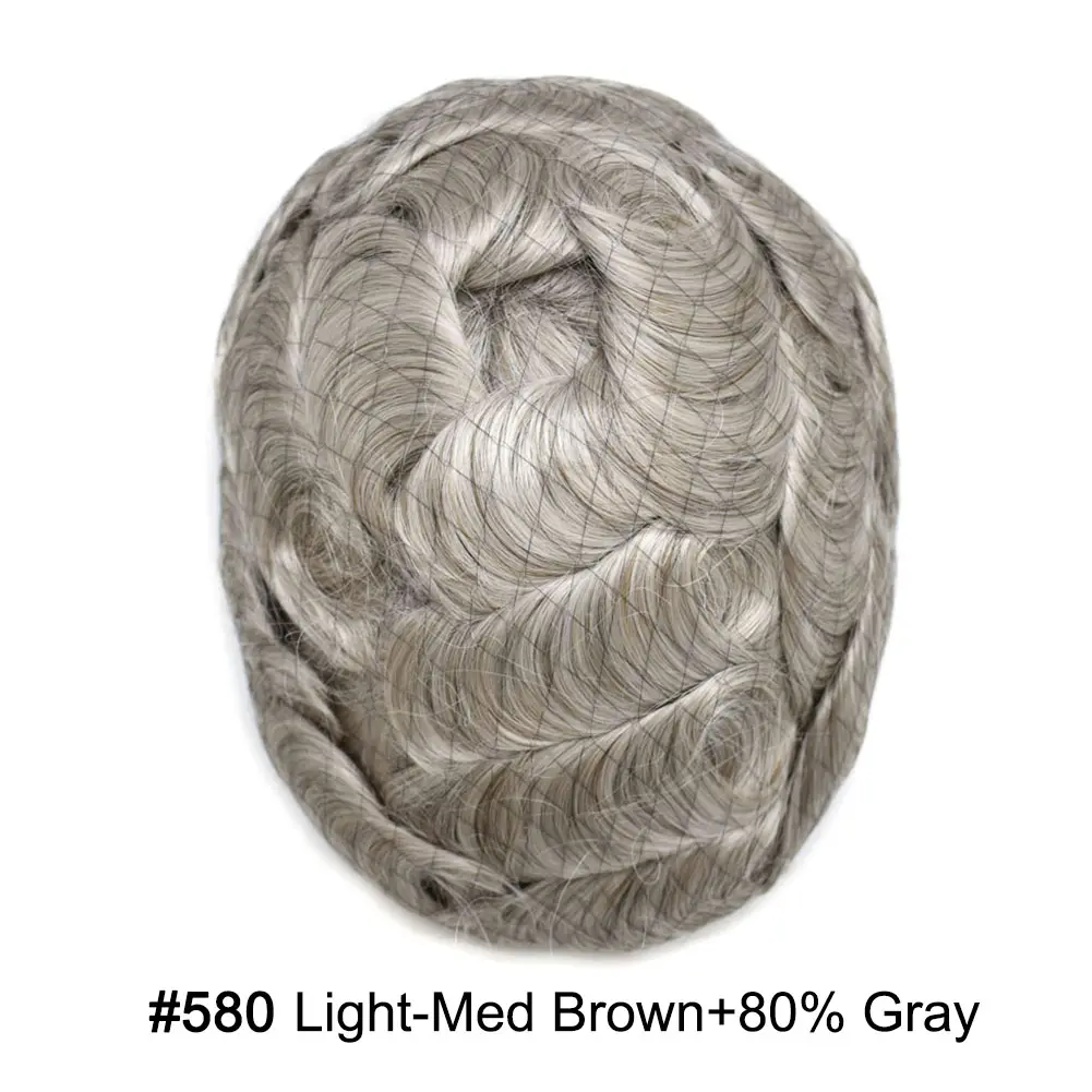 #580 Medium Light Brown+ 80% Gray