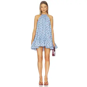 Stone Cold Fox x REVOLVE Florence Mini Dress in Blue Polka Dot