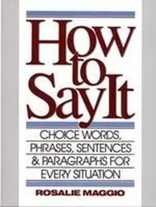 USED-How to Say It by MAGGIO (Paperback)
