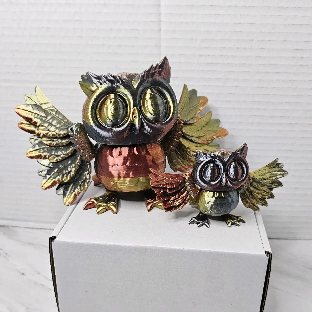 3d Printed Owl Figurine Decor