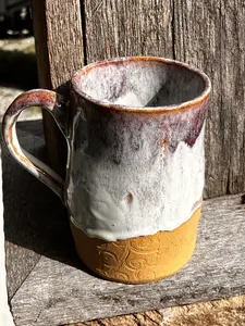 hand made Pottery Mug - slab built hand made Pottery Mug - slab built