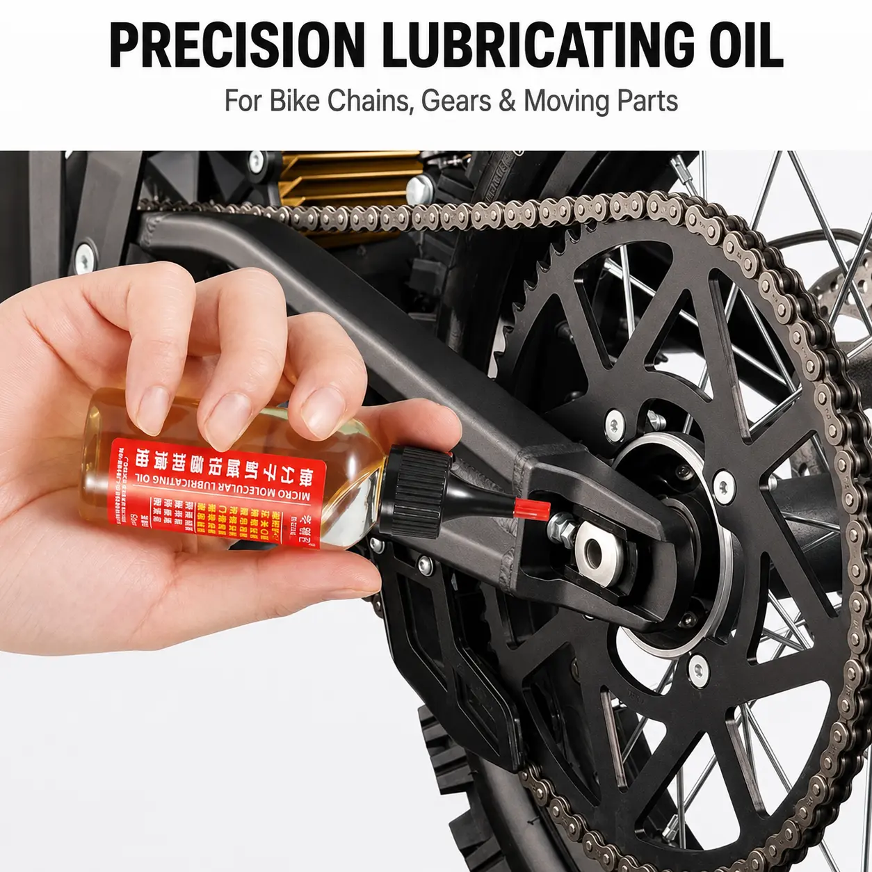 Multi-Purpose Penetrating Oil - Bike Chain Lube, Rust Remover, Squeak Fix for Hinges, Locks, Cycling Equipment