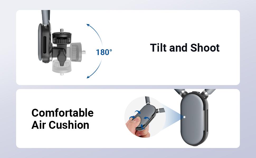 NEEWER Neck Phone Holder, Quick Release Adjustable Bed Cell Phone Action Camera Chest Mount Accessories Kit Compatible with iPhone DJI Insta 360 Samsung for POV Vlogging Video Recording, GP48