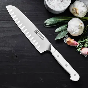 Zwilling Pro Le Blanc 7" Slim Hollow Edge Santoku Knife