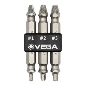 Vega SES-3 Screw Extractor Set 3pc - Professional 3-piece Extractor Kit