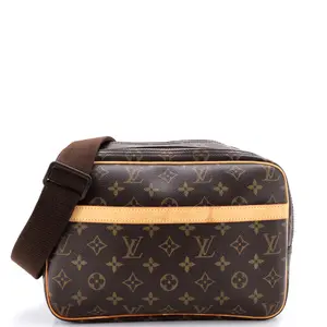 Pre-owned Louis Vuitton material Messenger Bags Reporter Bag Monogram Canvas PM by Rebag