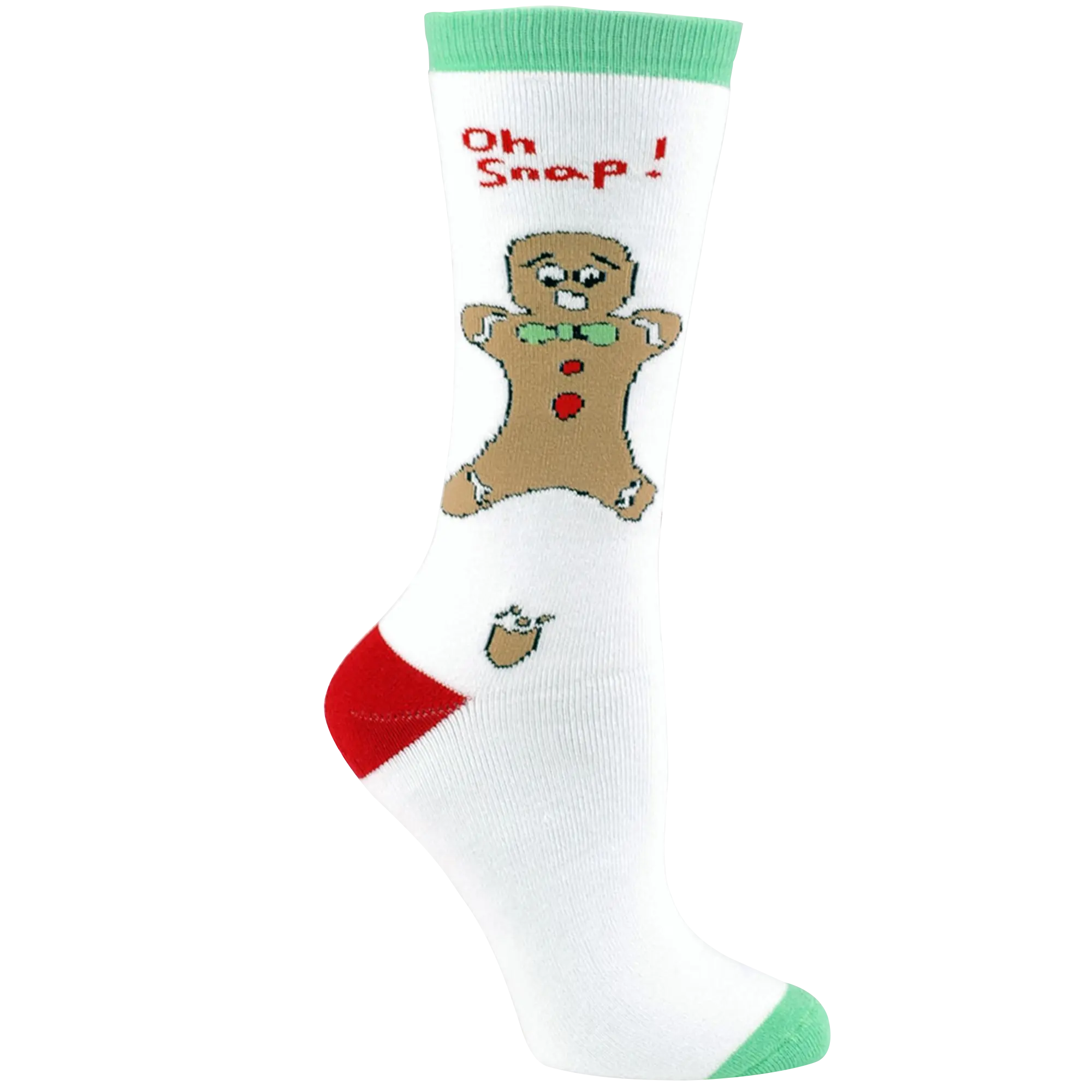 Unisex Adult - Oh Snap! Funny Gingerbread Man Christmas Socks