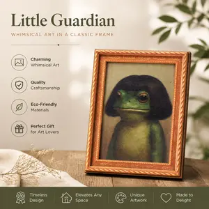 1 Count Funny Frog Magnet, Parodies of Classic Hairstyles, Mini Fridge Magnet with Green Frog & Haircut Design, Modern Kitchen Decor, Durable Wood Construction for Refrigerator, Fridge, Refrigerator Decorating Wooden Magnet cute meme gift Decorative