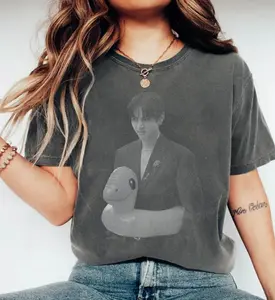 V Taehyung Duck Float Vintage Comfort Colors Shirt, World Tour Kpop Merch, Kpop Arirang Tour Retro 90s Shirt, Gifts For Fan