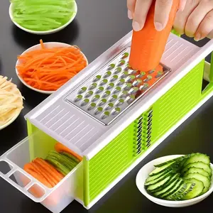 Five-In-One Multifunctional Grater with Square Design, Ideal for Cutting Vegetables, Versatile Kitchen Tool for Cooking & Food Prep