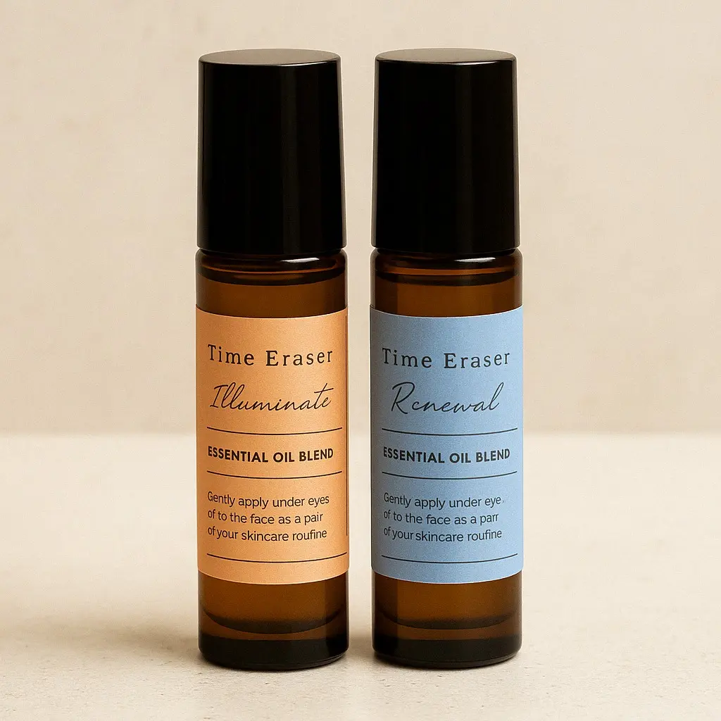 Day & Night Time Eraser Duo - Illuminate & Renewal - 10 ml rollerballs Day & Night Time Eraser Duo - Illuminate & Renewal - 10 ml rollerballs