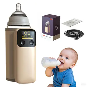 Portable Baby Bottle Warmer - 5289, Night Light, 6 Heating Levels, Fast Bottle Warmers for Home & Camping, Baby Camping Accessory