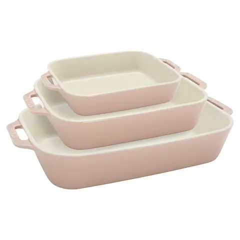 STAUB Oven-to-Table Baking Dishes, 3-pc Set, Ceramic