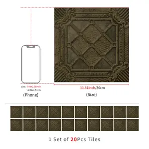 Vintage Distressed Floor Sticker, Durable PVC Waterproof Flooring, Removable No Damage, Ideal for Renters, Kitchen Laundry Room Attic Decor