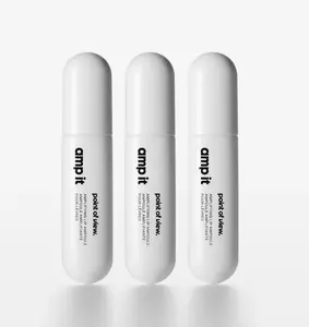 Amp It x 3 Bundle by Point of View: 3 Lip Ampoules - Restorative Hydrating Formula for Glowing Lips