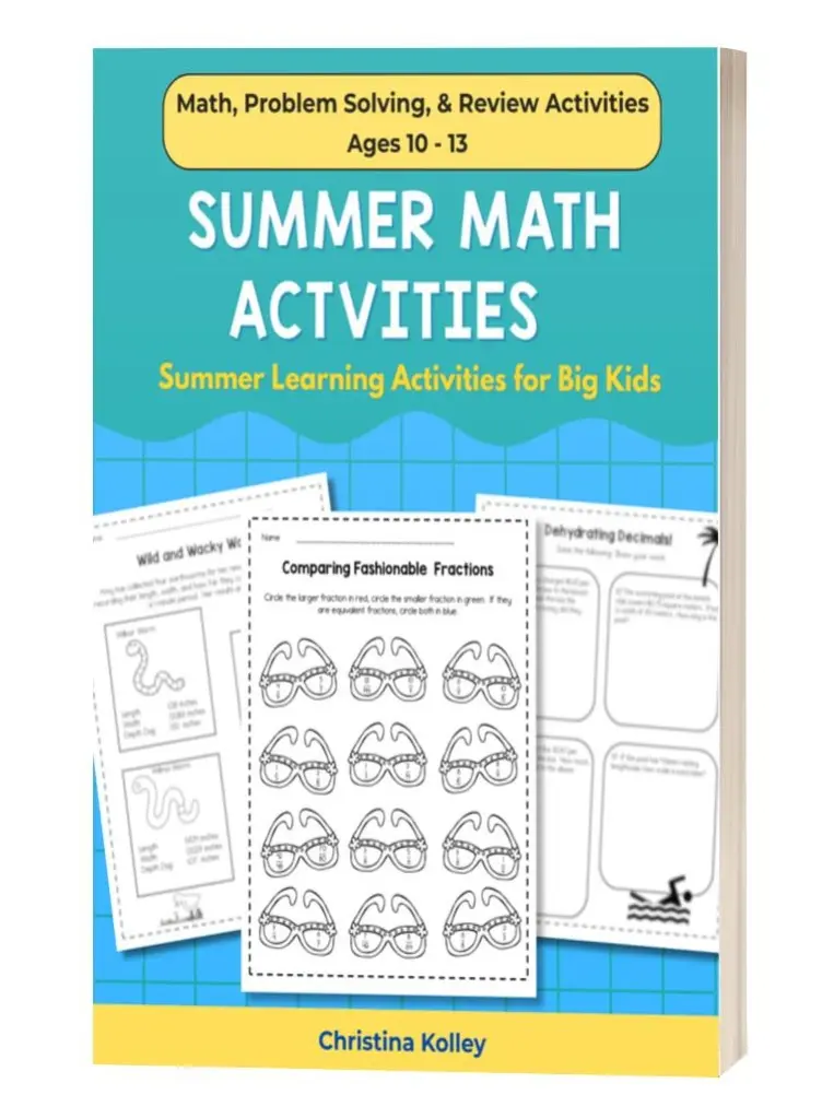 Summer Math Workbook Grades 5 - 6: Summer Math Workbook Ages 10 - 12, Covering Fractions, Decimals, Order of Operations, Word Problems