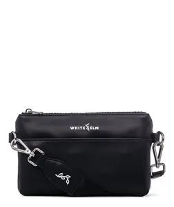 White Elm Skye Sling Bag - Black, Zipper Closure, Adjustable Strap, Versatile Design